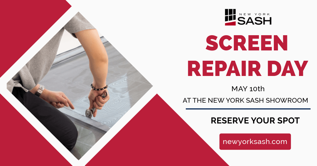 Screen Repair Day at New York Sash