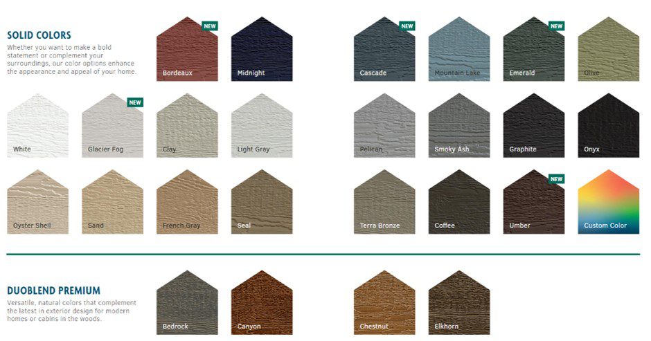 Diamond Kote Engineered Wood Siding Colors Siding Colors