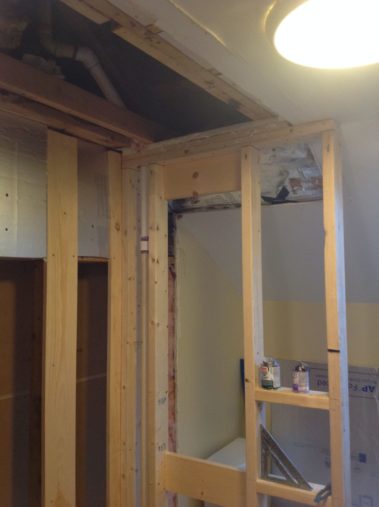 Bathroom door remodel