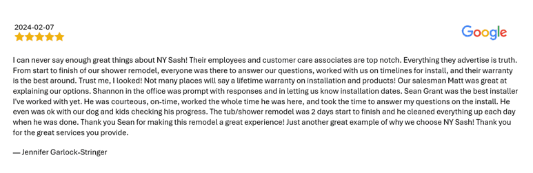 Customer review Customer review