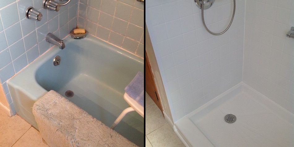 tub to shower_before & after