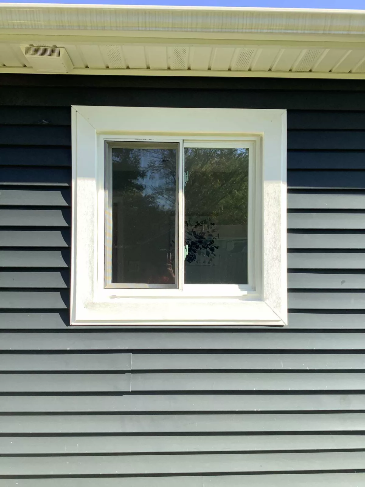 Exterior look at new two-lite slider window