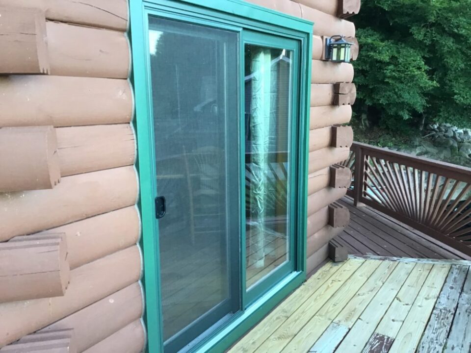Colorful Sliding Glass door