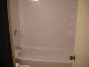 White Acrylic Bath and Shower Liner