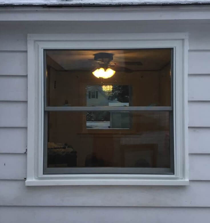 New double hung window-exterior