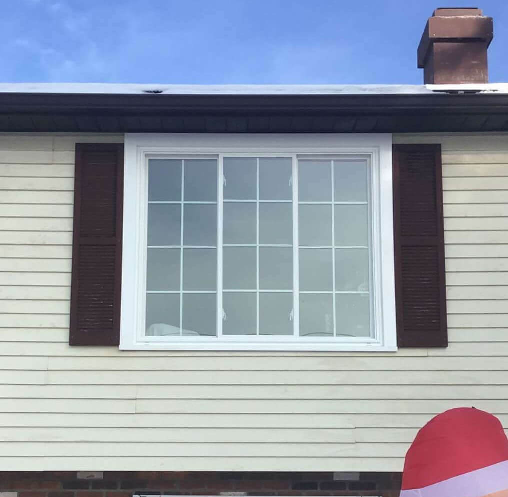 3-lite slider window installed by New York Sash in New Hartford, NY
