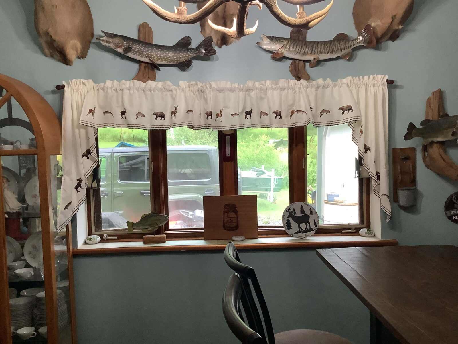 interior view of casement window before.