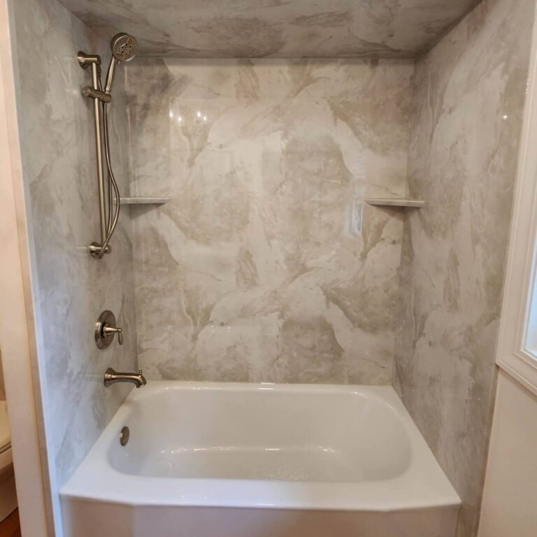 tub-shower-brushed-nickel-fixtures