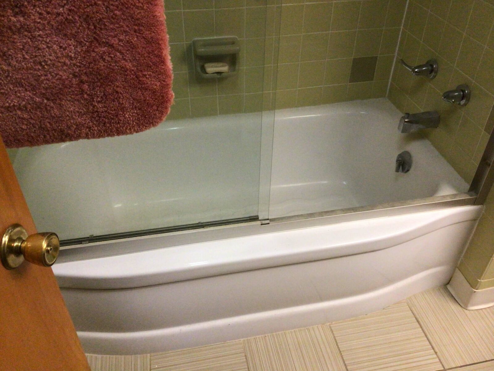 Tub before