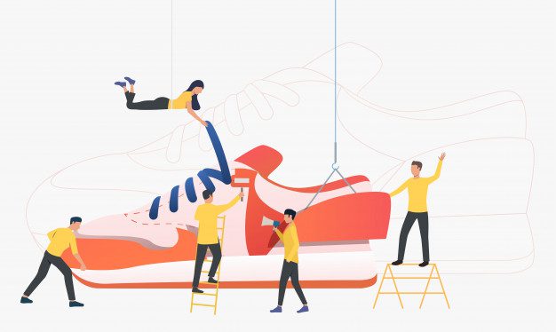 Team Workers Producing