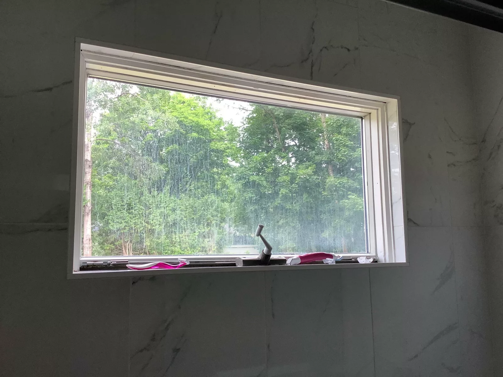 bathroom window before