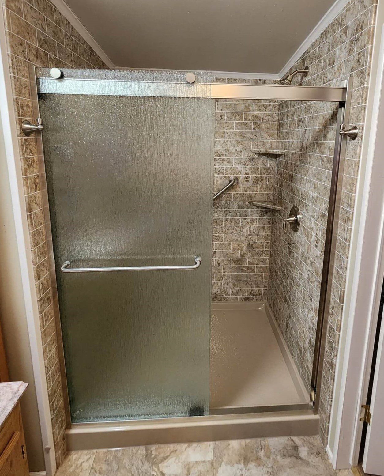 completed walk in shower completed-walk-in-shower